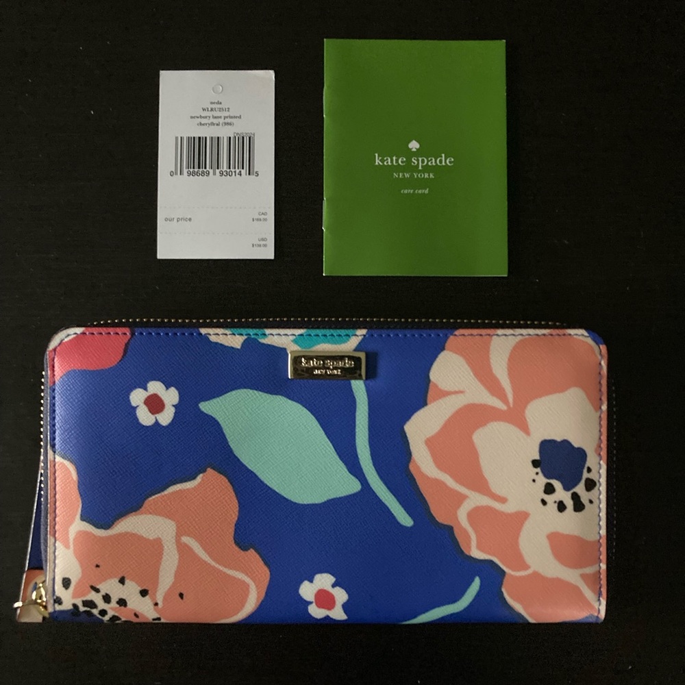 kate spade newbury lane printed neda in cherry floral
